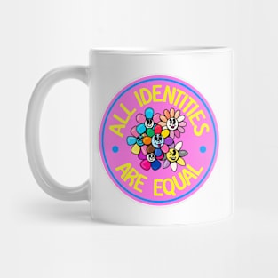 All Identities Are Equal - Cute Flower Cartoon Mug